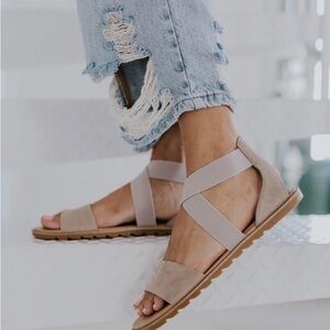 Sorel Beige Sandals for Women